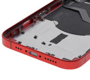 Tapa trasera con componentes pequenos pre-instalados para iPhone 12 (Version internacional) (Rojo)