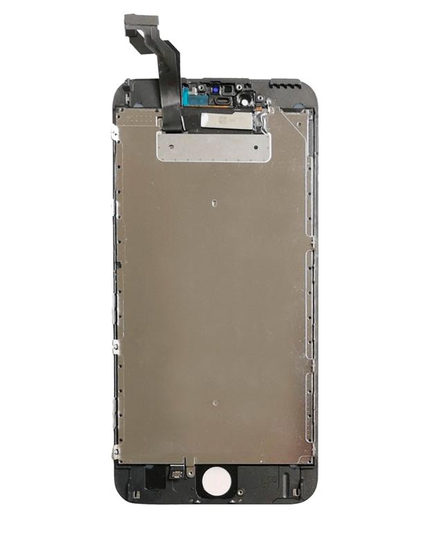 Pantalla LCD para iPhone 6S Plus con placa de acero (Negro)