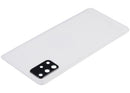 Tapa trasera con lente de camara para Samsung Galaxy A71 4G (A715 / 2020) color Plata Prism Crush