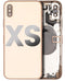 Tapa trasera con componentes pequeños pre-instalados para iPhone XS (Usado, original, Grado C) (Dorado)