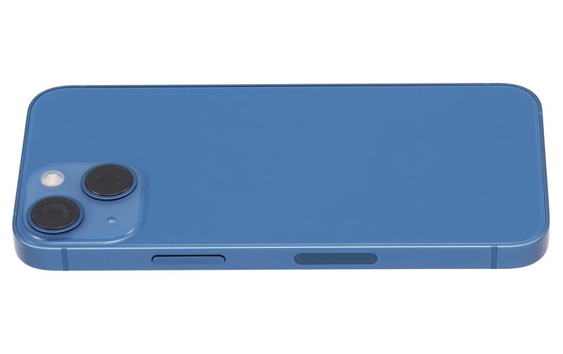 Tapa trasera con componentes pequeños pre-instalados para iPhone 13 Mini (Versión US) (Sin logo) (Azul)