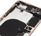 Tapa trasera con componentes pequenos pre-instalados para iPhone 8 Plus (Sin logo) (Dorado)