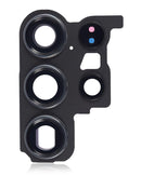 Lente de camara trasera con aro de bisel para Samsung Galaxy S23 Ultra 5G (Cream)