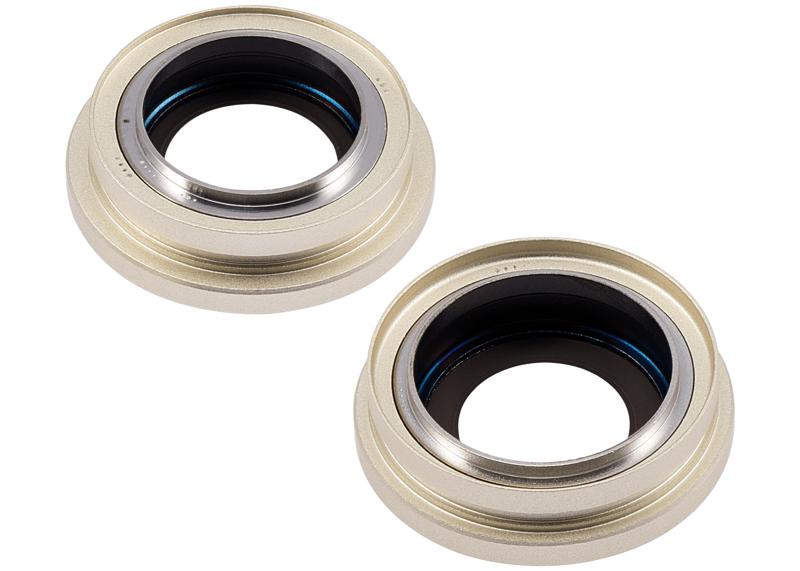 Lente de Camara Trasera con Soporte y Bisel para iPhone 15 / 15 Plus (Juego de 2 piezas) (Amarillo)
