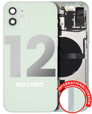 Tapa trasera con componentes pequenos pre-instalados para iPhone 12 (Version internacional) (Usado original: Grado C) (Verde)