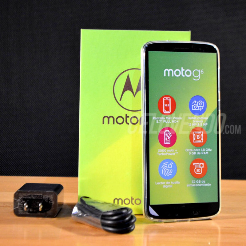 Motorola G6 Color Negro Deep | 32gb | Doble Sim | XT1925 | Liberado