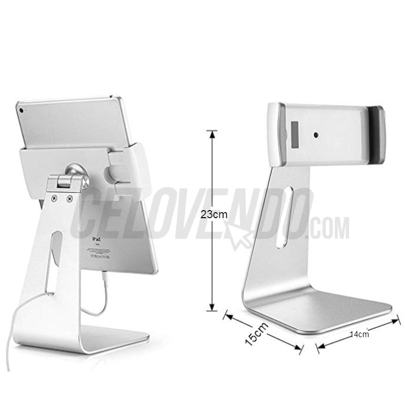 Stand de Aluminio para Tablet | Base para Tablet Universal | iPad Mini ,  iPad Air, iPad Pro, Surface Pro 1,2,3,4 y 5
