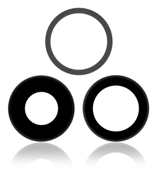 Lentes de camara para iPhone 11 color Negro