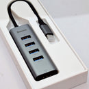 Hub multi-puerto para Macbook Marca  Baseus | Con conexion tipo C | Adaptador HDMI | 4 Puertos USB |