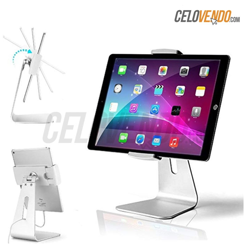 Stand de Aluminio para Tablet | Base para Tablet Universal | iPad Mini ,  iPad Air, iPad Pro, Surface Pro 1,2,3,4 y 5