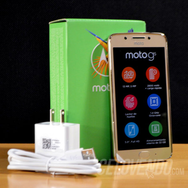 Motorola G5 Color Dorado | 32GB | Doble Sim  | XT1671 32GB DS | Liberado