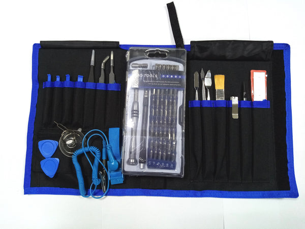 Kit completo de reparaciÃ³n de Celulares 80 en 1 | Pinzas | Desarmadores | Espatulas | Pulsera Anti-estatica
