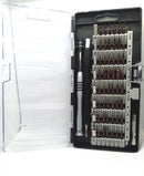 Desarmador de Aluminio con 56 puntas para reparar celulares y computadoras.