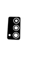 Lente de Camara con Braket para Samsung Galaxy S20 FE - Color Negro