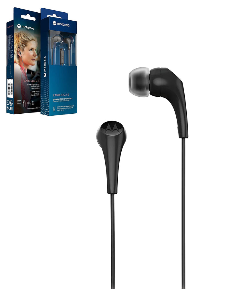 Audifonos Motorola  Earbuds 2-S - Color Negro