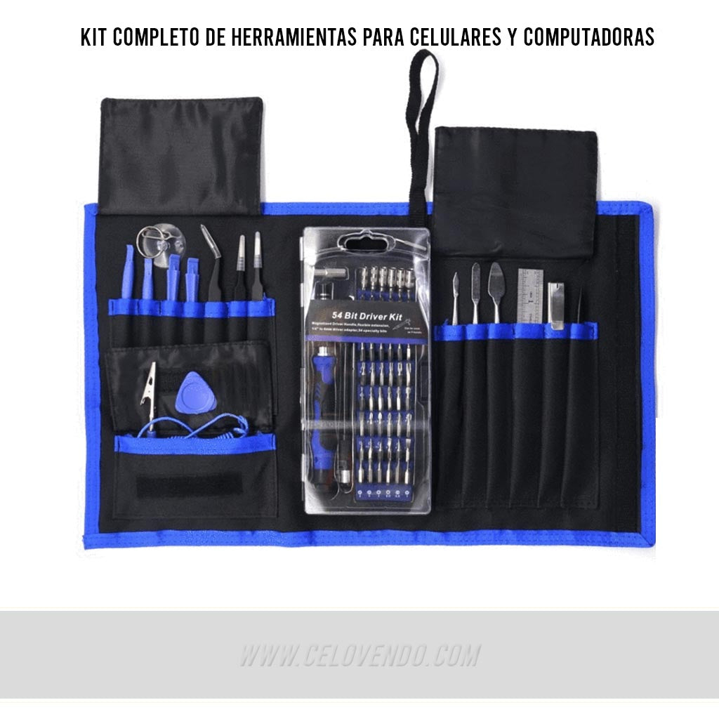 Kit completo de herramientas y desarmadores para celulares y computado –  Celovendo. Repuestos para celulares en Guatemala.