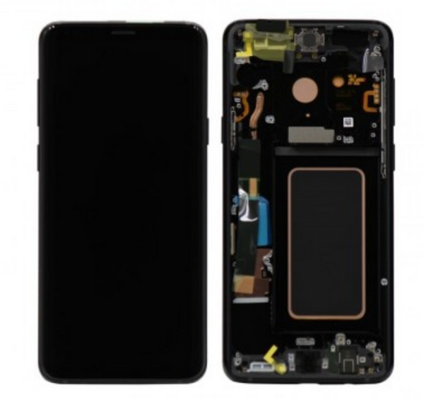 Pantalla Samsung Galaxy S9+ (SM-G965F)  Negra con marco.