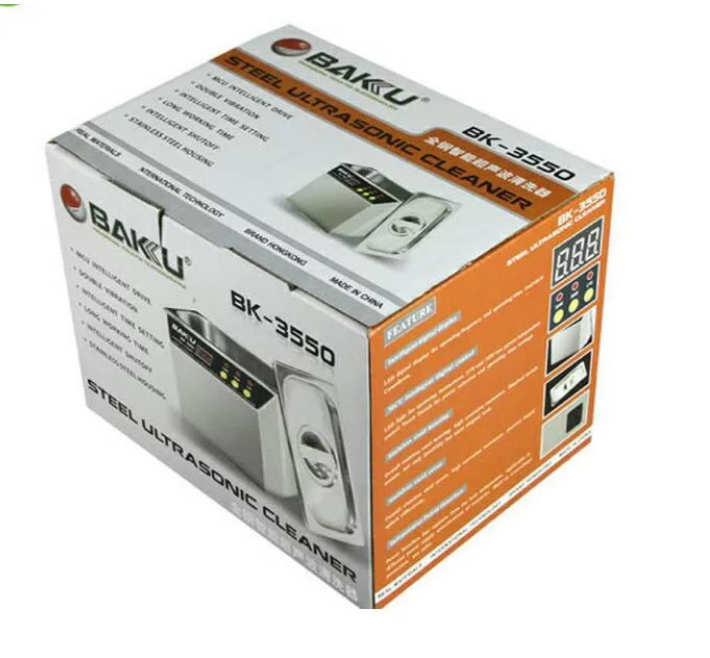 Lavadora Ultrasonica Baku 3550, 800 ML.