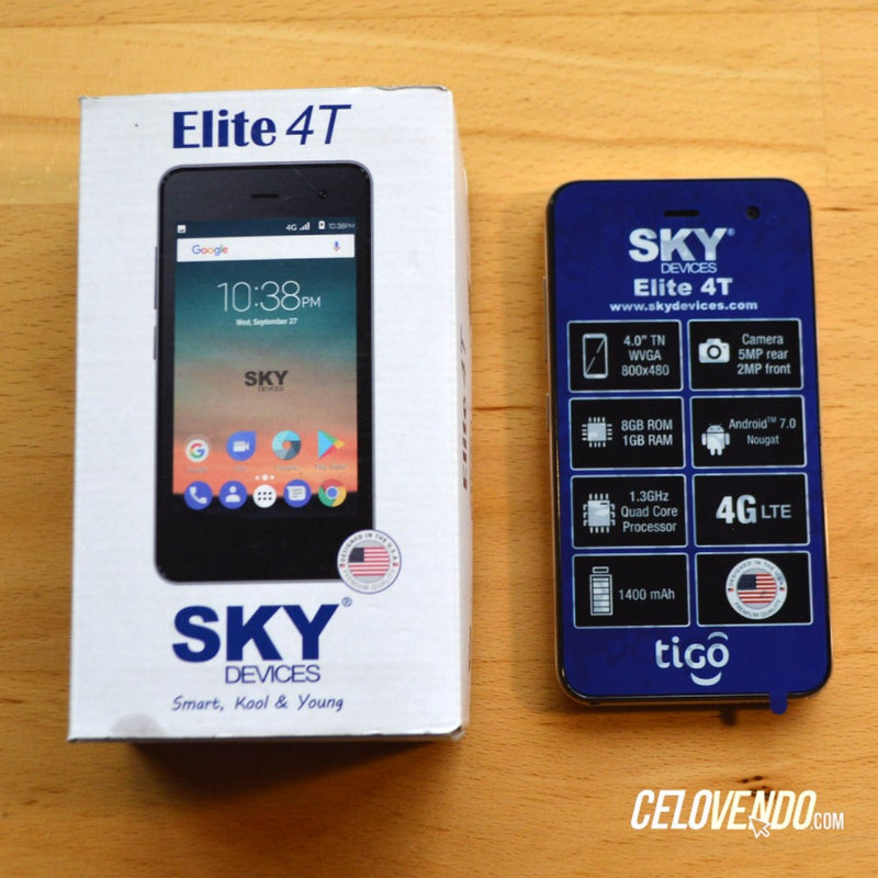 Celular Sky Elite 4T | Color Negro | Tigo