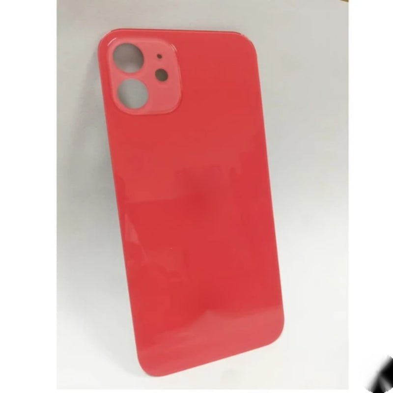 Tapa Trasera iPhone 12 Color Rojo | Agujero de Lente de Camara Grande | Instala Facil