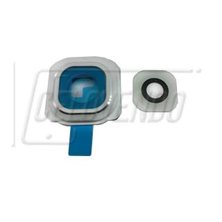 Lente de Camara Samsung Galaxy S6 Edge Blanco - Celovendo. Repuestos para celulares en Guatemala.
