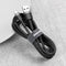 Cable tipo USB - Tipo C Marca Baseus | Linea Cafule | Carga Rapida 2A | 2 Metros de Largo | Color Negro