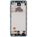 Pantalla OLED con marco para Samsung A72 (A725 / 2021) (6.36") (Azul)