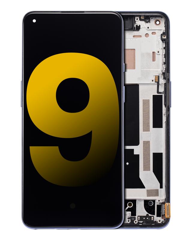Pantalla OLED para OnePlus 9 con marco (Versión Internacional) (Restaurado) (Winter Mist)