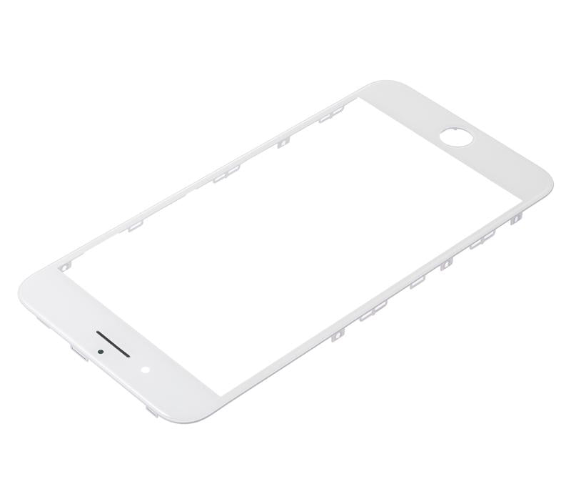 Vidrio frontal con marco y OCA pre-instalado para iPhone 8 Plus Blanco 2 unidades