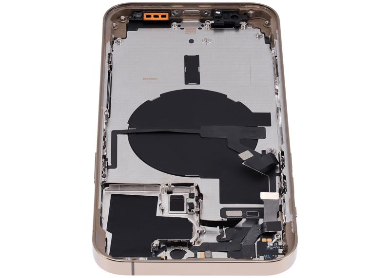 Tapa trasera para iPhone 14 Pro Max (Version EE.UU.) sin logo (Oro)