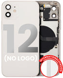 Tapa trasera con componentes pequenos preinstalados para iPhone 12 (Version internacional) (Blanco)