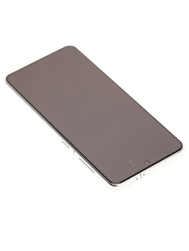 Pantalla OLED con marco para Samsung Galaxy S21 5G (Reacondicionado) (Blanco Fantasma)