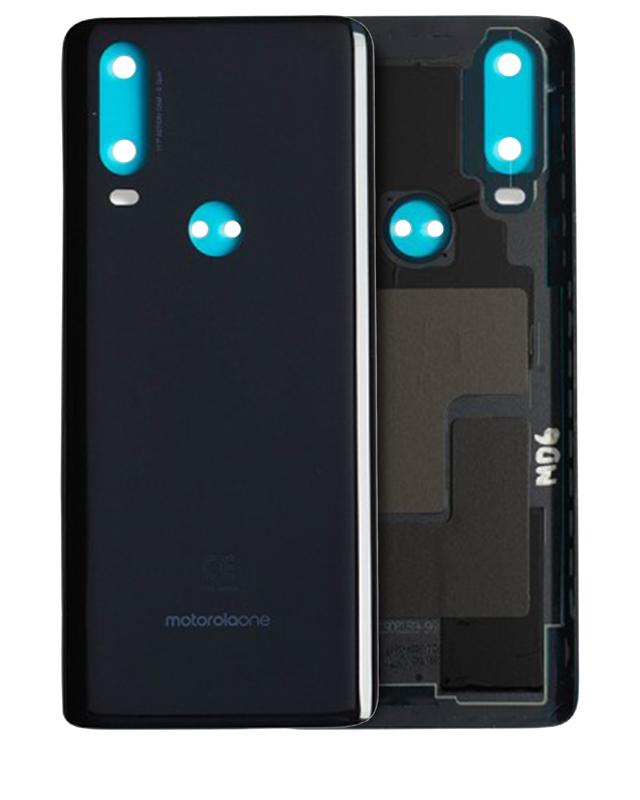 Tapa trasera original para Motorola One Action (Denim Blue)