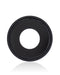 Lente de camara trasera con soporte y bisel para iPhone XR (Negro) (Paquete de 10) (Zafiro autentico)