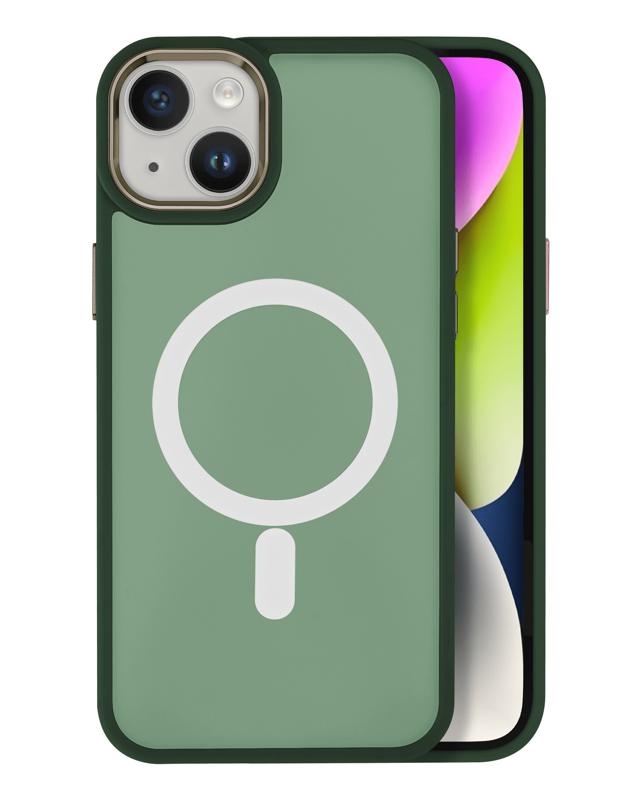 Funda Slim Ruva Moor para iPhone 14 Plus MagSafe Verde 1 PACK