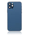 Tapa trasera para iPhone 12 Pro (Versión EE.UU.) Azul Pacífico con componentes pequeños pre-instalados sin logo