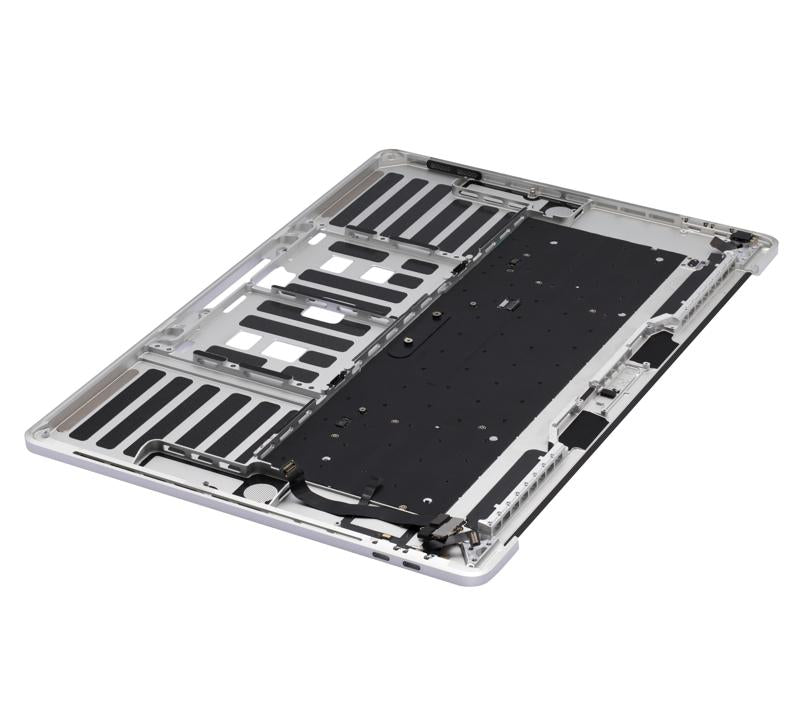 Carcasa superior con teclado para MacBook Pro 15" con Touch Bar (A1707 / Finales de 2016 / Mediados de 2017) (Teclado Francés) (Plata)