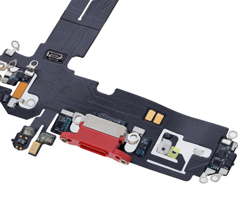 Cable Flex de puerto de carga para iPhone 12 / 12 Pro (Rojo)