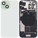 Tapa trasera con placa de acero, carga inalambrica NFC, iman MagSafe y flex de linterna para iPhone 15 (Verde)