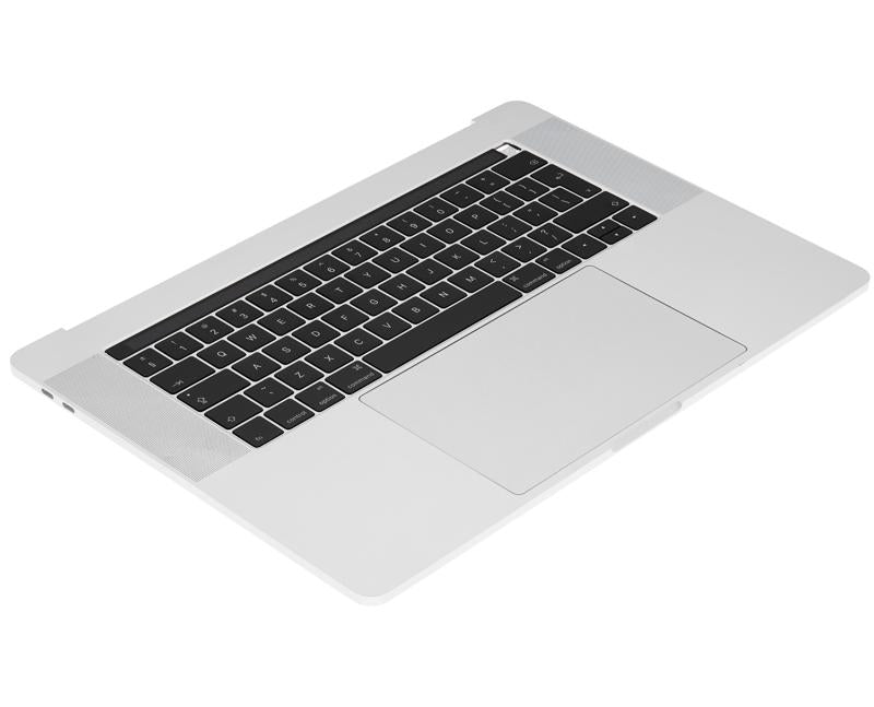 Cubierta superior con bateria y teclado para MacBook Pro 15" con Touch Bar (A1707 / Finales 2016 / Mediados 2017) (Ingles UK) (Plata)