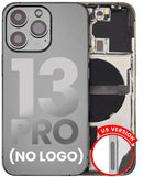 Tapa trasera con componentes para iPhone 13 Pro (Version US) (Sin logo) (Grafito)