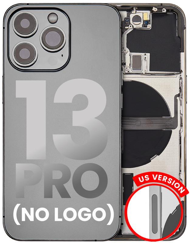 Tapa trasera con componentes para iPhone 13 Pro (Version US) (Sin logo) (Grafito)