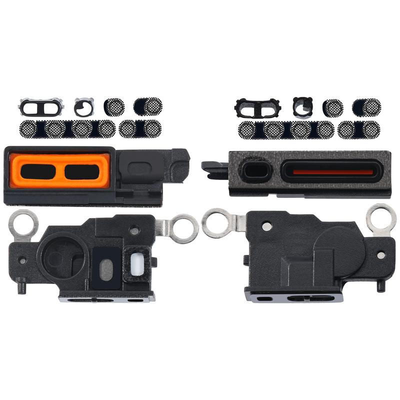 Malla de altavoz/microfono para iPhone 14 Pro (Negro Espacial) (Paquete de 10)