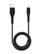 Cable USB Tipo A a Lightning de 6 pies (AmpSentrix) (Matrix) (Negro)