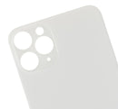 Tapa trasera para iPhone 11 Pro con adhesivo 3M (Sin logo, orificio grande para camara) (Plata)