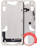 Carcasa media con botones de encendido y volumen para iPhone 14 (Versión Internacional) (Aftermarket Plus) (Starlight)