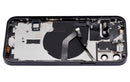 Tapa trasera para iPhone 12 con componentes pequeños pre-instalados (Versión EE.UU.) (Negro)