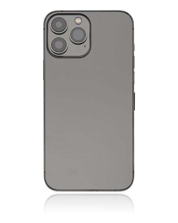 Tapa trasera para iPhone 13 Pro Max con componentes pequenos pre-instalados (Version Internacional) (Grafito)