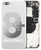 Tapa trasera con componentes pequenos pre-instalados para iPhone 8 Plus (Sin Logo) (Plata)