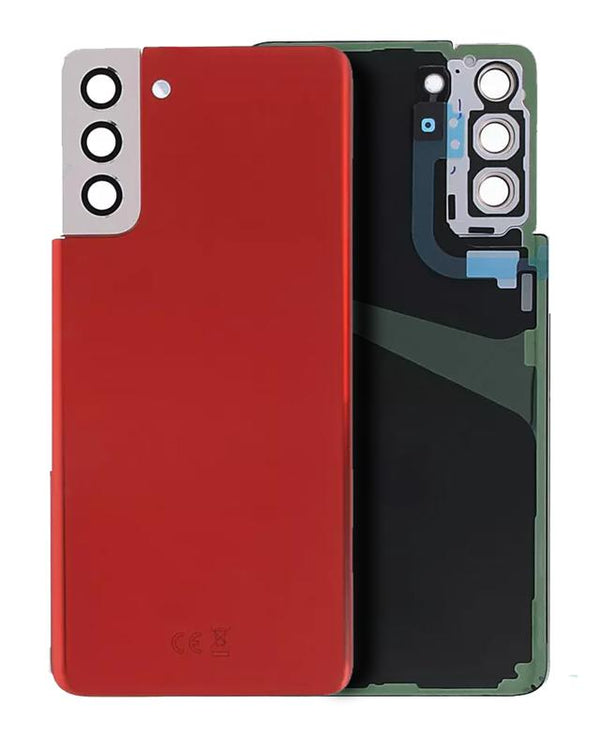 Tapa trasera con adhesivo para Samsung Galaxy S21 Plus 5G (Phantom Red)